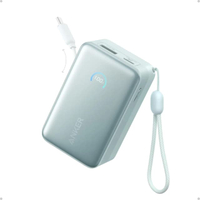 แบตสำรอง 10000mAh Anker Nano Power Bank 45W สาย USB-C ในตัวแบบดึงเก็บ รุ่น A1638 (สีเขียว)