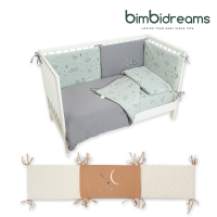 bimbidreams ★網購獨家★竹纖有機棉床圍 195x40x3cm(嬰兒床圍 寶寶防撞 安全防護 床邊護欄 西班牙製)