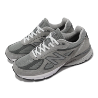 NEW BALANCE 休閒鞋 990 V4 男鞋 女鞋 灰 白 美製 復古 麂皮 運動鞋 NB 紐巴倫(U990GR4-D)