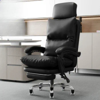 Fancy Armpad Rotating Office Chair Ergonomic Black Comfy Computer Office Chair Modern High Back Sandalye Salon Furniture