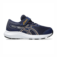 Asics Contend 9 Ps [1014A338-405] 中童 慢跑鞋 魔鬼氈 彈力 支撐 緩震 深藍