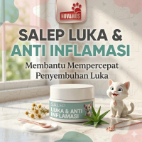 Salep Luka Kucing dan Anjing 10gr - Untuk Luka Bernanah, Luka Jahitan dan Luka Terbuka Kucing Anjing