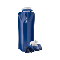 【美國Vapur】Eclipse 運動摺疊水袋 1L 藍色 #30058(運動水壺 摺疊水壺)