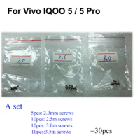 30PCS a set Silver Screw For Vivo IQOO 5 mainboard motherboard Cover Screws Repair Parts For Vivo IQOO 5Pro