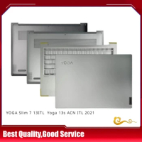 New/org For Lenovo YOGA Slim 7 13ITL Yoga 13s ACN ITL 2021 LCD back cover /Palmrest upper cover /Bottom case /Hinge,Silver