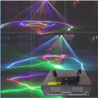 Laser imbasan berkempen warna penuh dengan dua kepala untuk kegunaan rumah/KTV, kelengkapan pesta la