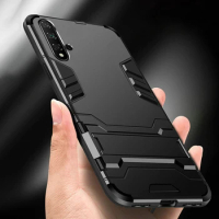 For Huawei Nova 5T 5 T Case Silicone Kickstand Fundas TPU+PC Cover For Huawei Nova 5T Case 360 Shockproof Shell Protective Armor