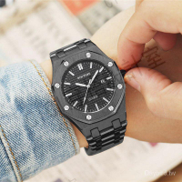 PINTIME 手錶 1453 合金AP鋼帶3針 八邊形夜光 日曆顯示 防水 男表【亞德機械五金家居】