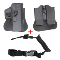 Tactical Gun Holster Fit for Glock 17 gen 1-4 Airsoft Pistol Holster With Gun Sling Gun Accessories