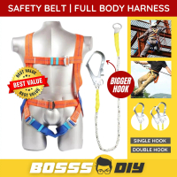 Safety Belt Full Body Harness Polyamide Lanyard Large Hook Tali Keselamatan ( SH1H / SH2H / SH1HA / 