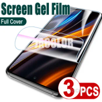 3PCS Hydrogel Film For Xiaomi Poco X3 NFC X4 GT Pro 5G C40 Pocco X4GT X4Pro X 4 3 4GT 3GT X3NFC X3GT Full Cover Screen Protector