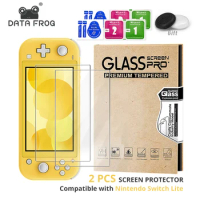 DATA FROG Tempered Glass Screen Protector Compatible-Nintendo Switch Lite HD Clear Screen Protector for Switch Lite Accessories