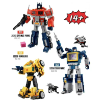 2025 NEW Creative Transform Robot Truck Car Soundwave Building Blocks Bricks 10358 10338 10302 Toys 