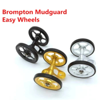Folding Bike Easy Wheels For Brompton Mudguard Rear Fender Wheel Lightweight Rear Mudguard Easy Double Wheels BMX Parts