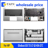 New For HP EliteBook 830 735 G7 G8 HSN-I37C Laptop LCD Back Cover Front Bezel Upper Palmrest Bottom Base Case Keyboard Hinges