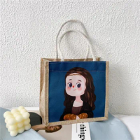 Children Lunch Bags Cute Girl Canvas Bags Bento Bag Hundred Pairs Carrying Bag School Bag Mother Kids Bags Girl Сумка Loncheras