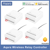 Original Aqara Wireless Relay Module Two-way Control Double Channels Switch Controller Smart Light For Mi Home Apple HomeKit