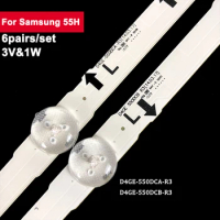 6Pairs/Set 3V Led TV Backlight Strip For Samsung 55H D4GE-550DCB-R3 Led Strip Bar Light UE55H6650A UE55H6500S HG55ND690