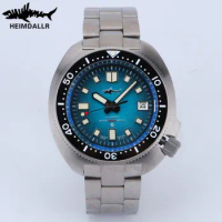Heimdallr Titanium Men Automatic Watch C3 Luminous Sapphire 20Bar Waterproof Auto Date NH35 Movement Mechanical Diver Wristwatch