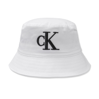 Calvin Klein CK 熱銷刺繡文字漁夫帽-白色