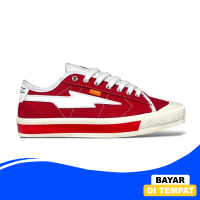 Sepatu Sneakers Canvas Natural XternalStepSure Red White Low Ukuran 36-44 GRATIS KAOS KAKI Mitterns