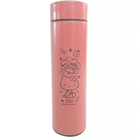 小禮堂 Hello Kitty 304不鏽鋼智能保溫瓶 500ml (粉款)