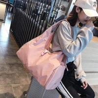 Pink/Black Yoga Mat Bag Gym Fitness Bags for Women Men Training Fitness Travel Handbag Yoga Mat Sport Bag with shoes Compartment