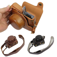 Luxury PU leather camera case for Panasonic Lumix GF7 GF8 GF9 gf10 12-32mm camera bag cover body wit