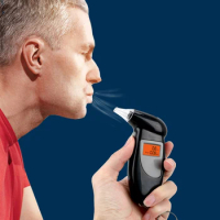Digital Alcohol Detector Breathalyzer Police Alcotest Handheld Backlight Display Alcohol Tester Alcohol Breath Tester