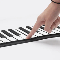 Portable Flexible Digital Keyboard Piano 61 Keys 128 Tones Rhythms Electronic Roll Up Piano Toys SAL99