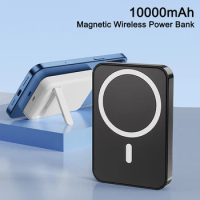 10000mAh Power Bank Magnetic Wireless Powerbank for iPhone 15 14 13 Xiaomi Samsung Huawei Portable Charger External Battery Pack