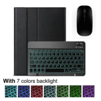Magnetic Cover for Samsung Galaxy Tab A 8.0 10.1 A8 X200 A7 S8 S7 S6 Lite S5E Wireless Bluetooth Backlit Keyboard Case + Mouse