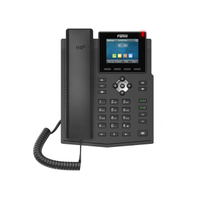 โทรศัพท์สํานักงาน 4 คู่สายรองรับ POE และ Gigabit Ethernet รุ่นX3SG PRO สีดำ