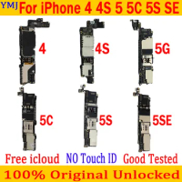 Without Touch ID For Iphone 5 5C 5S SE 6 Plus 6S Plus Motherboard Original Unlocked Mainboard 16G/32G/64G Logic Board 100% Teste