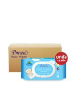 ทิชชู่เปียก Baby Wipe Pure&Mild 80 แผ่น 12 ห่อ