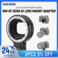 NEEWER EF to EOS R Mount Adapter, EF/EF-S Lens to RF Mount Camera Autofocus Converter Ring Compatible with Canon EOS R Ra RP R6