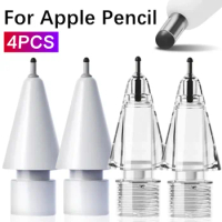 2023 Silicone Pencile Tips for Apple Pencil 1/2 Wear-Resistant Replacement Stylus Pen Tip for iPencil 1/2 4B 2B Mute Spare Nibs
