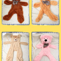 unstuffed animal skins empty teddy bear bearskin coat soft big skin shell Semi-finished plush toys soft kid doll