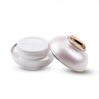 50g acrylic pearl white bowl shape jar pot tin day night cream/eye gel/serum moisturizer essence whitening cosmetic packing