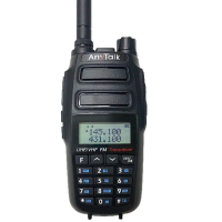 【AnyTalk】10W雙頻雙待無線電對講機 附反光背心+手麥(FT-358)