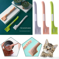 Skop pengadun makanan basah haiwan peliharaan untuk kucing dan anjing, dengan penutup panjang dan pe