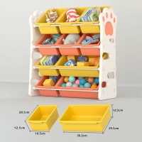 兒童玩具收納架帶蓋室內寶寶分類多層儲物櫃落地傢用大容量玩具架