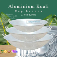 CAP BANANA UNPOLISH Traditional Hand-Cast Aluminum KUALI/ALUMINIUM WOK/UNCOATED WOK/TRADISI TIDAK BE