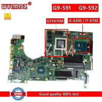 For Acer Predator 15 G9-591 G9-591R G9-592 G9-791 Laptop Motherboard P5NCN/P7NCN i5-6300/i7-6700CPU GTX970M Mainboard