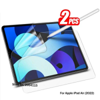 2PCS For iPad Air 5 2022 A2589 A2591 Paper Touch Screen Protector Anti-Skip PET Matte Drawing Film For iPad Air 5th Generation