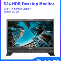 23.8 Inch 4K Desview 4-channel HDMI 3G-SDI Professional Desktop Monitor With 3D Lut &amp; HDR &amp; Quad Image Display