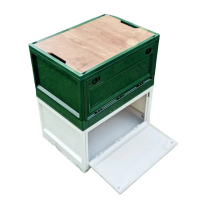 【May Shop】露營可折疊箱子桌 摺疊裝備收納箱 可側開