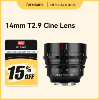 7artisans 14mm T2.9 Full Frame 114°Ultra-Wide-Angle MF Spectrum Cine Lens For Sony FE A7C Nikon Z Leica SL SIGMA FP Canon RF R5