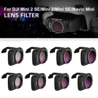 For DJI Mini 2 SE Gimbal Camera Lens Filter UV CPL ND4 8 16 32 NDPL Set Filter Kit for DJI Mini 2/Mini SE Drone Accessories