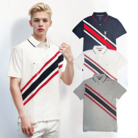 【Tommy Hilfiger】湯米 兩色 POLO衫 領子滾邊 純棉(平輸品)